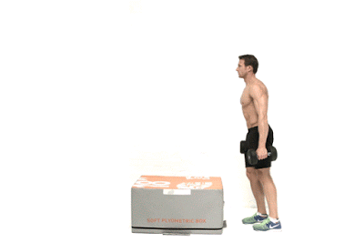 cầm tạ lên bục